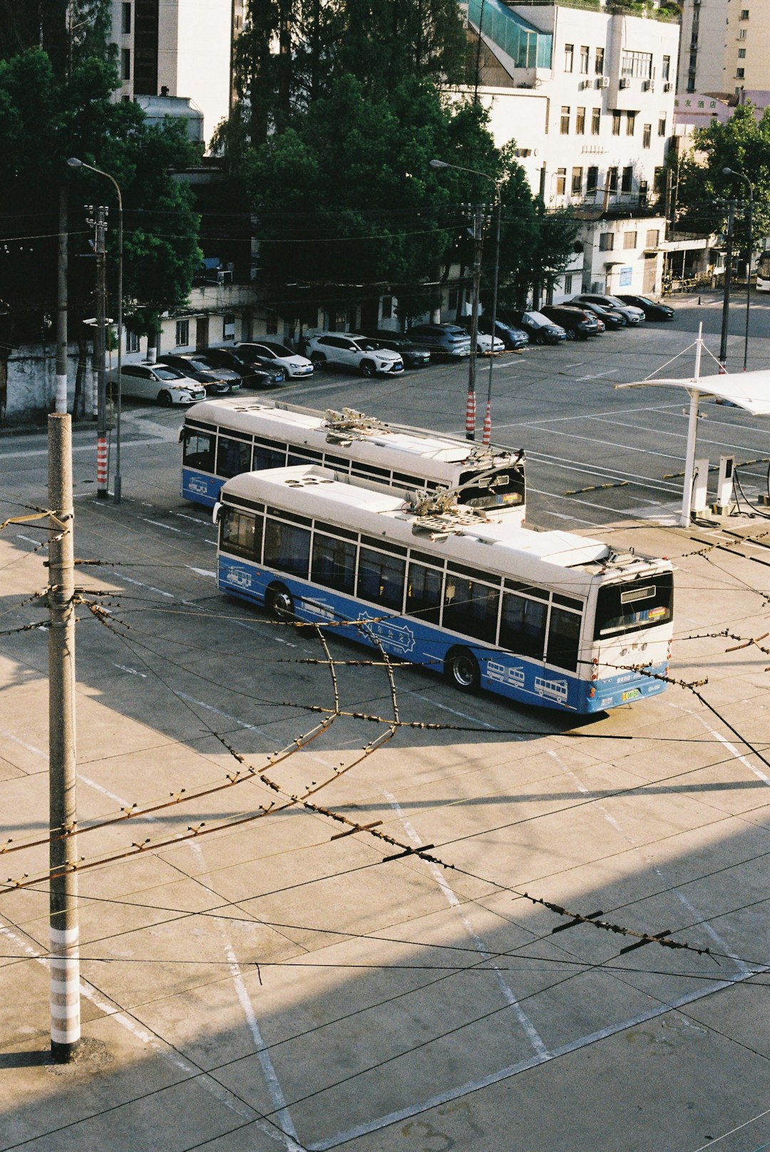 two-trolleybuses-parked-on-a-street-s1tos7v2ktg